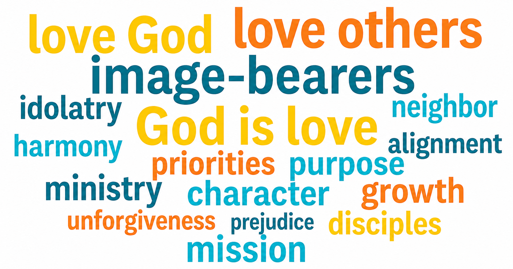Love God. Love others. God is love.
