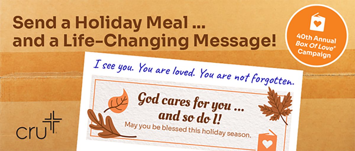 Send a holiday meal and a life-changing message